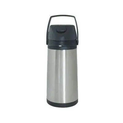 Adcraft APLE30 Insulated Beverage Dispenser, 3.0 L Double‑Wall Stainless Steel Airpot, Silver Finish