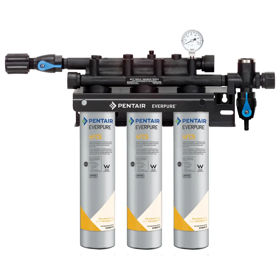 Everpure QC7I TRIPLE 4FC5 for Fountain / Beverage Machines Water Filtration System
