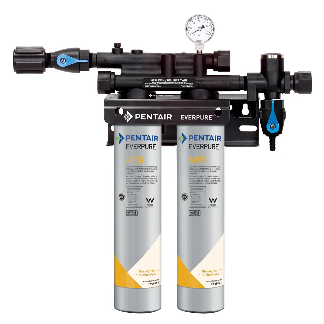 Everpure QC7I TWIN 4FC5 for Fountain / Beverage Machines Water Filtration System