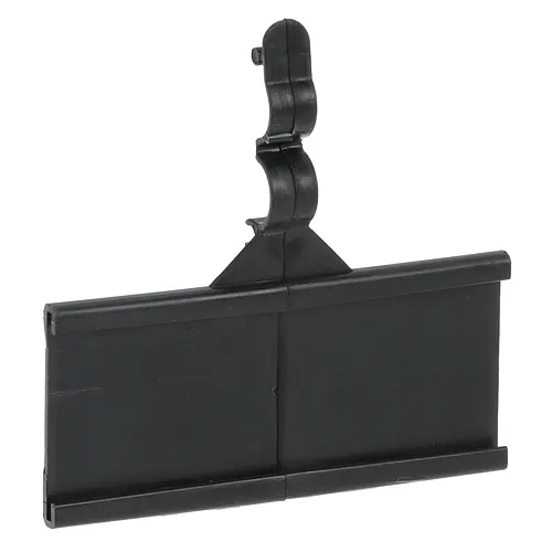 AllPoints 136266 Shelving Label Holder, Hanging, Slide-In, for 1-1/4" x 3" Labels, Snap-On
