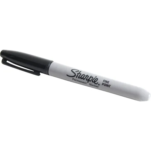 AllPoints 1391050 Sharpie® Fine Tip Permanent Black Marker, Smallware Restaurant Sign Tool