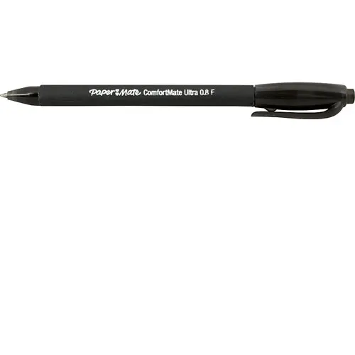 AllPoints 1391077 Papermate Comfort Mate Retractable Ballpoint Pen, Fine Medium Black Ink, Ballpoint