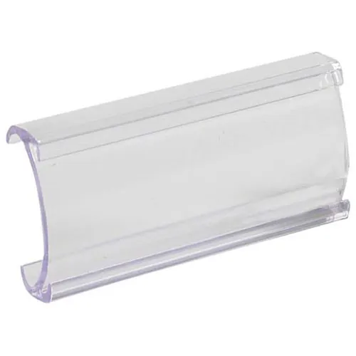 AllPoints 36258 Shelving Label Holder / Marker, Clear Paper Insert Style Design