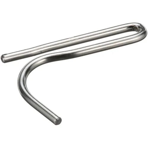 AllPoints 136360 Pot Rack Hook, Sliding, Single, for 1/4" x 2" Bar, Stainless Steel