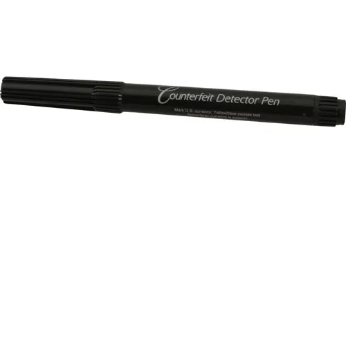 AllPoints 136599 Counterfeit Money Detector, Bill Detector Pen, Black Plastic