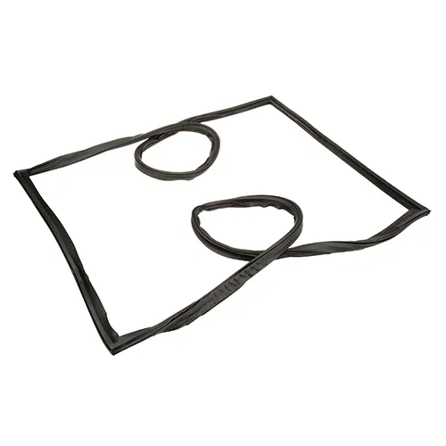 AllPoints 1481121 Magnetic Refrigerator Door Gasket, 63-1/4" H x 27-7/8" W, Black Vinyl, 4‑Sided