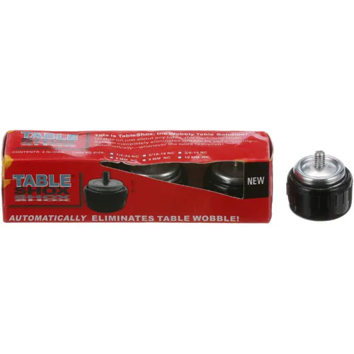 AllPoints 263821 Leveler Glides, Table Shox Self-Adjusting Glides, 1/4"-20 Thread