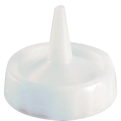 AllPoints 2801640 FIFO Squeeze Bottle, Precision Tip, Clear/White Plastic, Single Tip - Pack