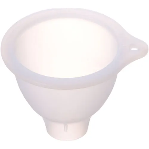 AllPoints 2801793 FIFO Squeeze Bottle Funnel, 1-1/4" Diameter Silicone Funnel, White