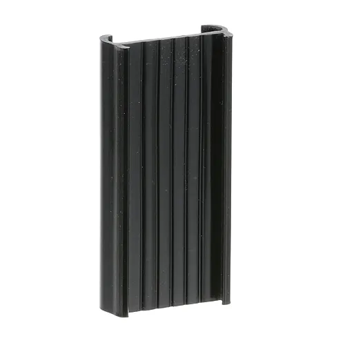 AllPoints 36252 Shelving Label Holder / Marker, 3"L x 1-1/2"W x 9/16"D, Black Plastic