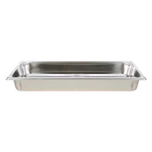 AllPoints 78313 Stainless Steel Steam Table Pan - Full‑Size 1/1, 2‑1/2" Deep, 8.3 qt Capacity, Solid