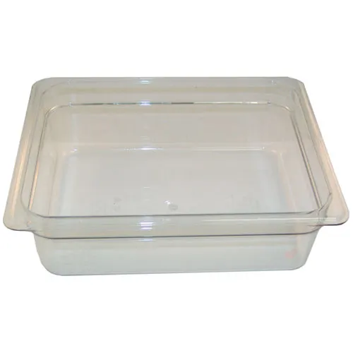 AllPoints 78424 - Half-Size 4"-5" Clear Polycarbonate Condiment Pan, Replaces Cambro 24CW - 1/Case