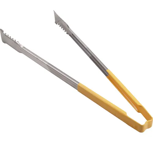 AllPoints 85125 Utility Tongs - 16" Yellow Handle, Kool‑Touch® Versagrip® Paddle, 14‑16" - 1/Each