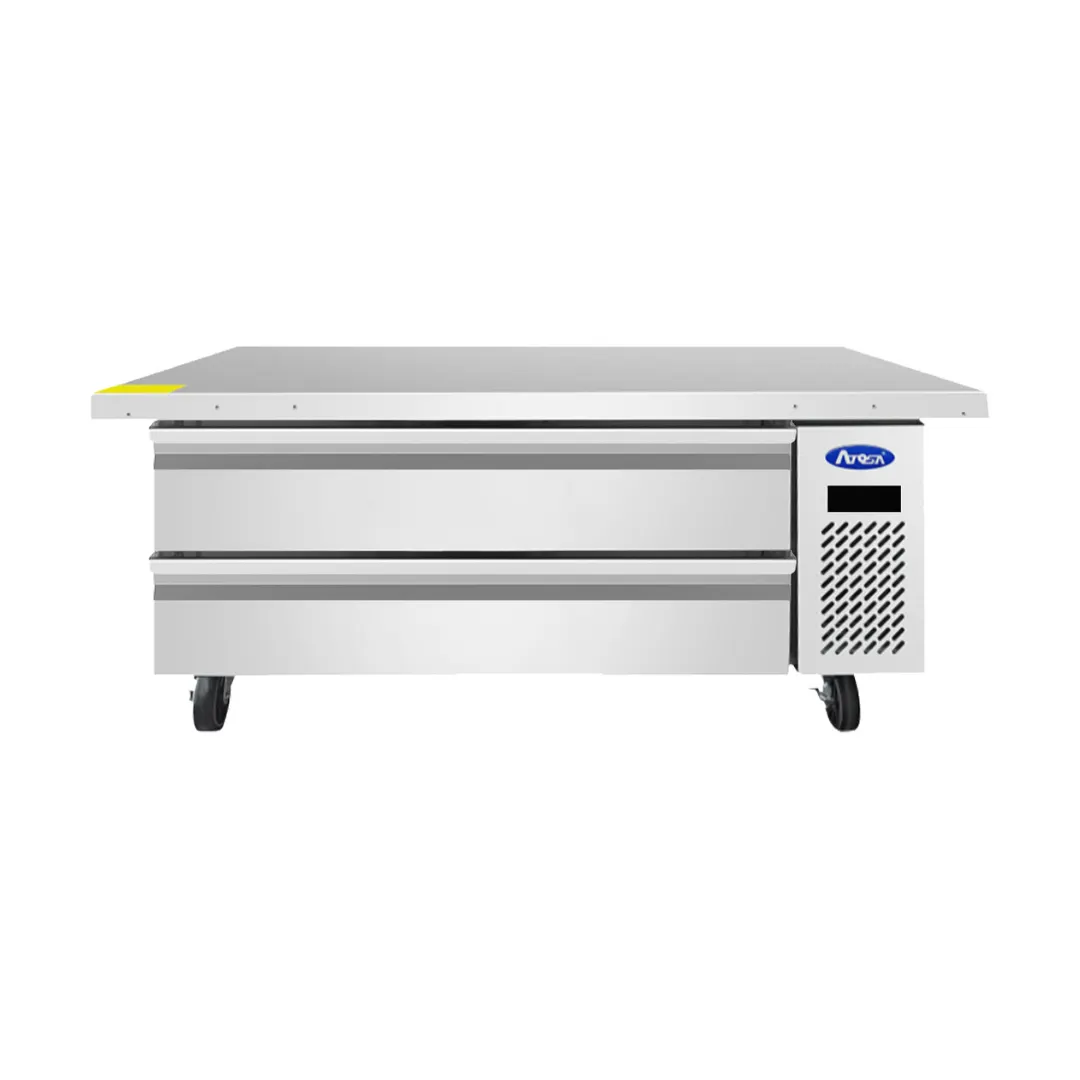Atosa USA MGF8461GR 52" 2 Drawers Freezer Chef Base, Stainless Steel, -8°F–1°F, 560W, R290, 2.9 cu. ft.