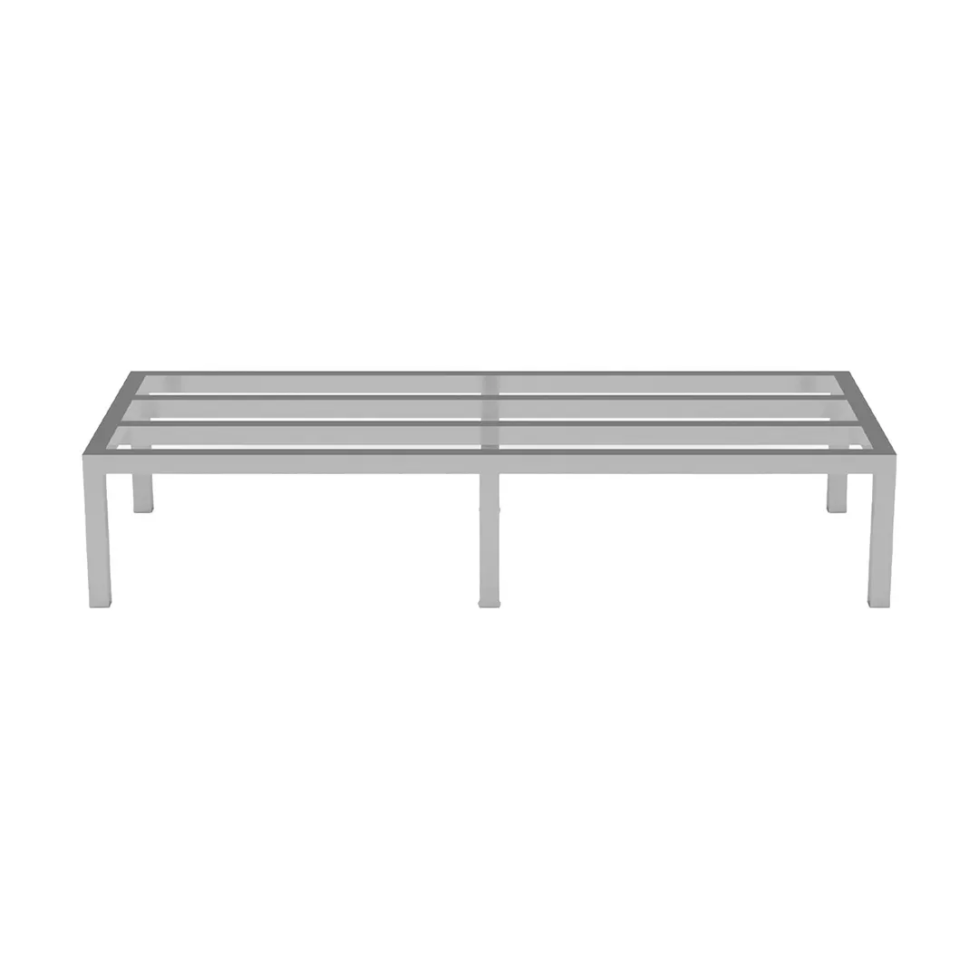 Atosa USA SDA202412 Aluminum Heavy-Duty Vented Dunnage Rack - 24"W x 20"D x 12"H