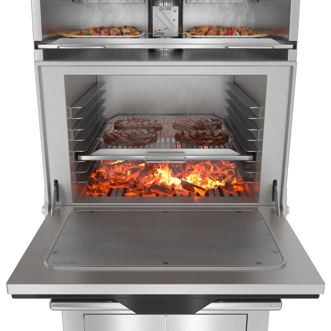 Koolmore KM-CHO28-SS-TRB Charcoal Grill & Oven Combo