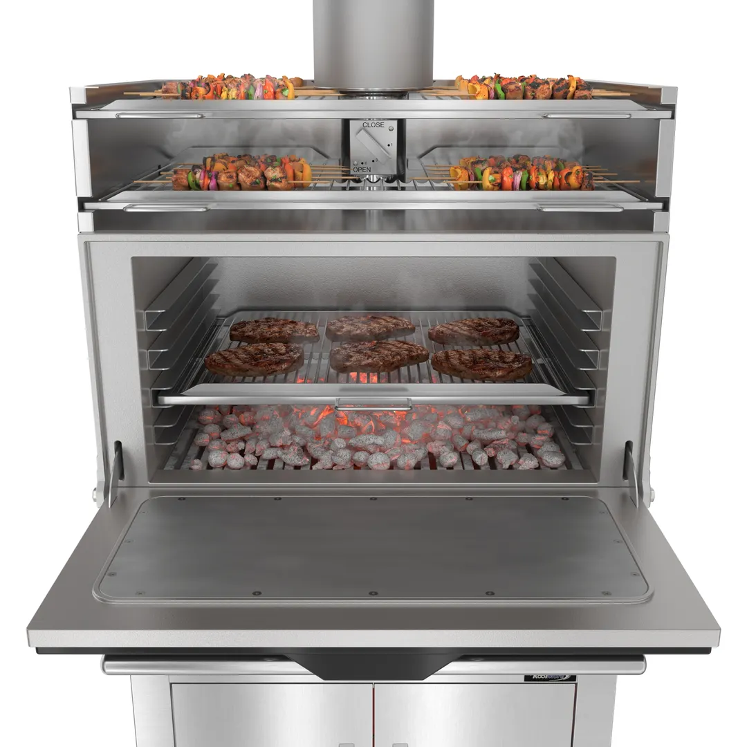Koolmore KM-CHO35-SS-TRB Charcoal Grill & Oven Combo