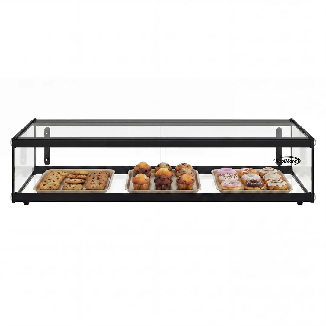 Koolmore KM-DC-17SBK Non-Refrigerated Countertop Display Case