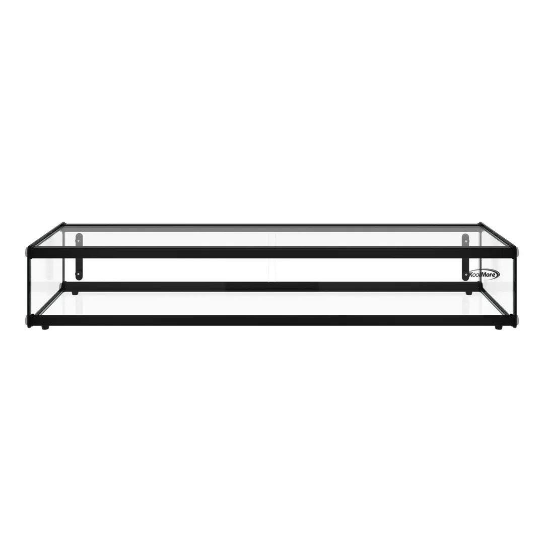 Koolmore KM-DC-24SBK Non-Refrigerated Countertop Display Case