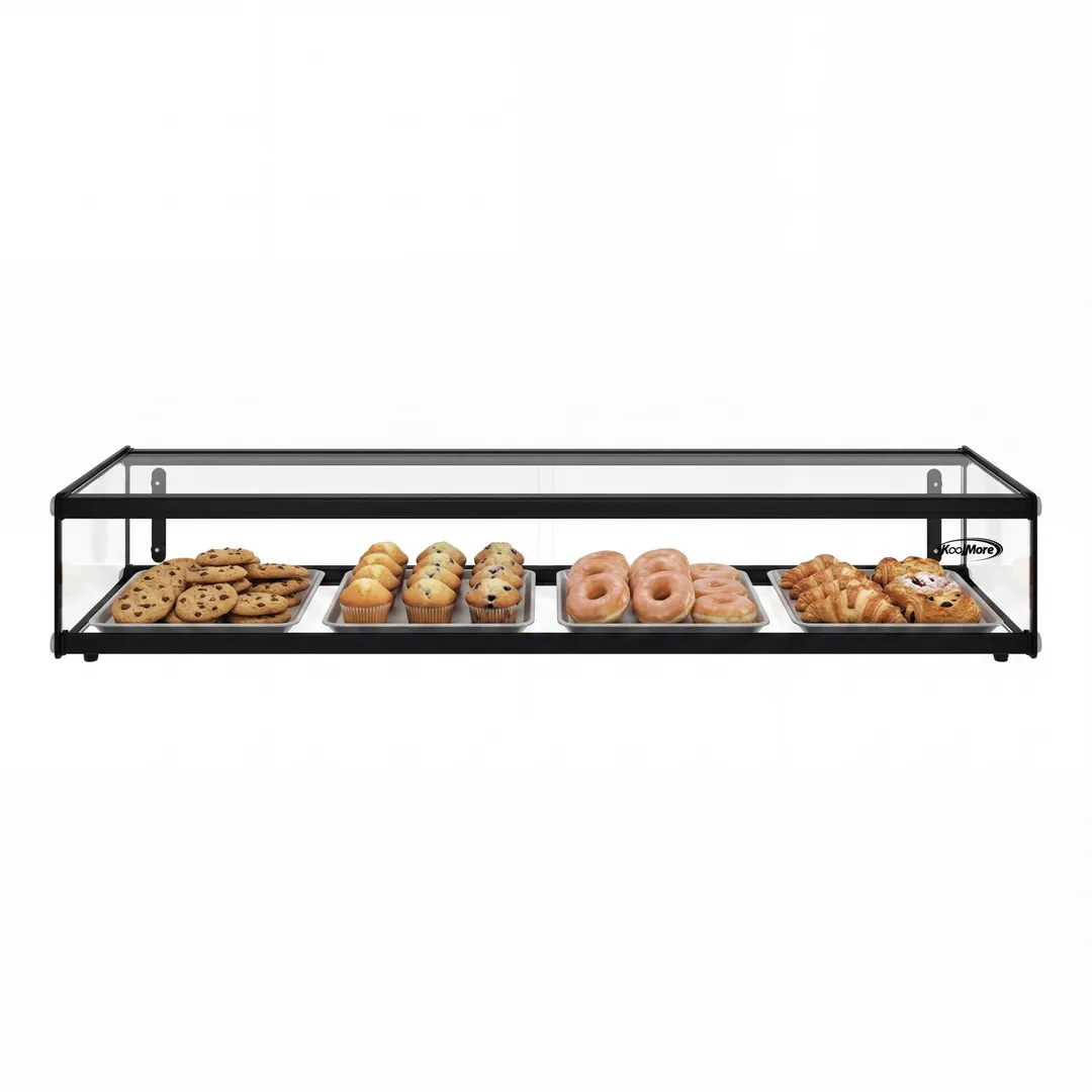 Koolmore KM-DC-24SBK Non-Refrigerated Countertop Display Case