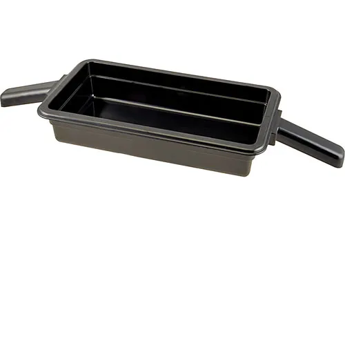 AllPoints 1331849 Dual‑Handle Black NSF Plastic Food Pan, Durable Food‑Service Container, 12/Case