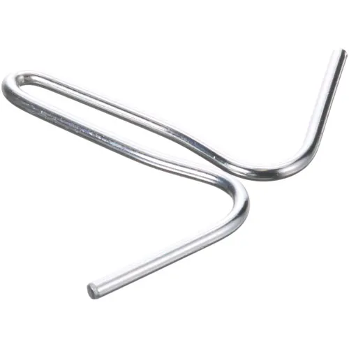 AllPoints 136362 Double Sliding Pot Rack Hook for 1/4" x 2" Zinc-Plated Steel Bar, Two Prongs, Construction