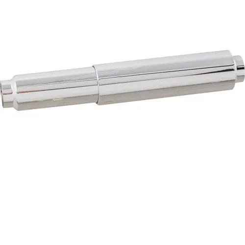 AllPoints 1412155 Toilet Tissue Dispenser, Single Roll, 5-5/8" x 1" OD Plastic Silver Finish