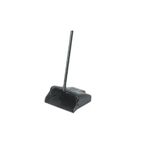 AllPoints 1591087 Lobby Dust Pan, 32.5" Plastic Pan with Aluminum Handle - Commercial Janitorial