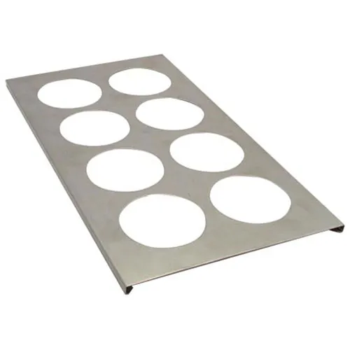 AllPoints 178762 Squeeze Bottle Holder, 8‑Section Stainless Steel, NSF Certified, Fits 1/3‑Size Pan