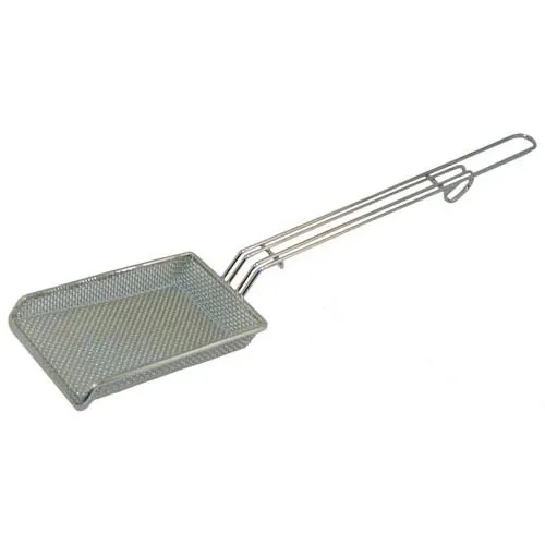 AllPoints 263173 Scoop Skimmer, 4" Handle, 6" Fine Mesh Bowl, 13" Length, Nickel-Plated
