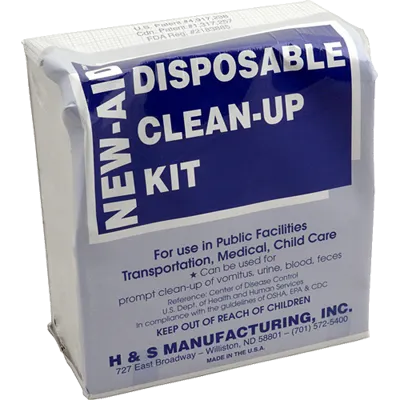 AllPoints 2801551 Refill Kit – Antiseptic Wipe, Absorbent Pack, Gloves, Red Biohazard Bag