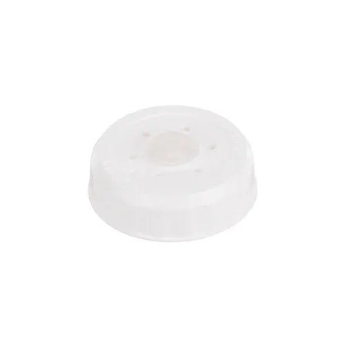 AllPoints 2801746 FIFO Lid for Squeeze Bottles, Clear White Plastic End Cap - 1/Pack