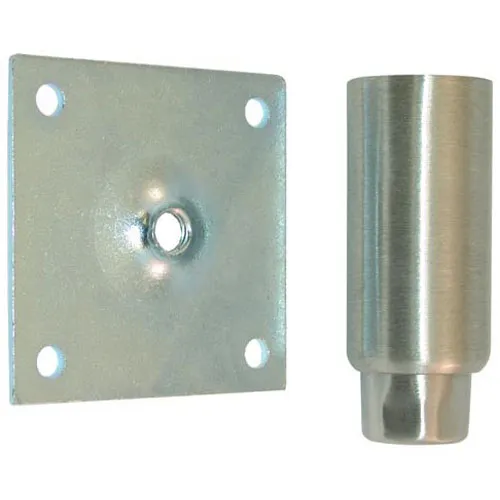 AllPoints 34210 - Steel Leg, 4" Height, 1-5/8" Dia., 3-1/2" Plate, Hex Foot, 2000 lbs, NSF Certified