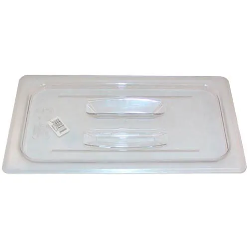 AllPoints 78430 - Clear Handled Lid for 1/3 Size Food Pan, Plastic, Fits Cambro 30CWCH