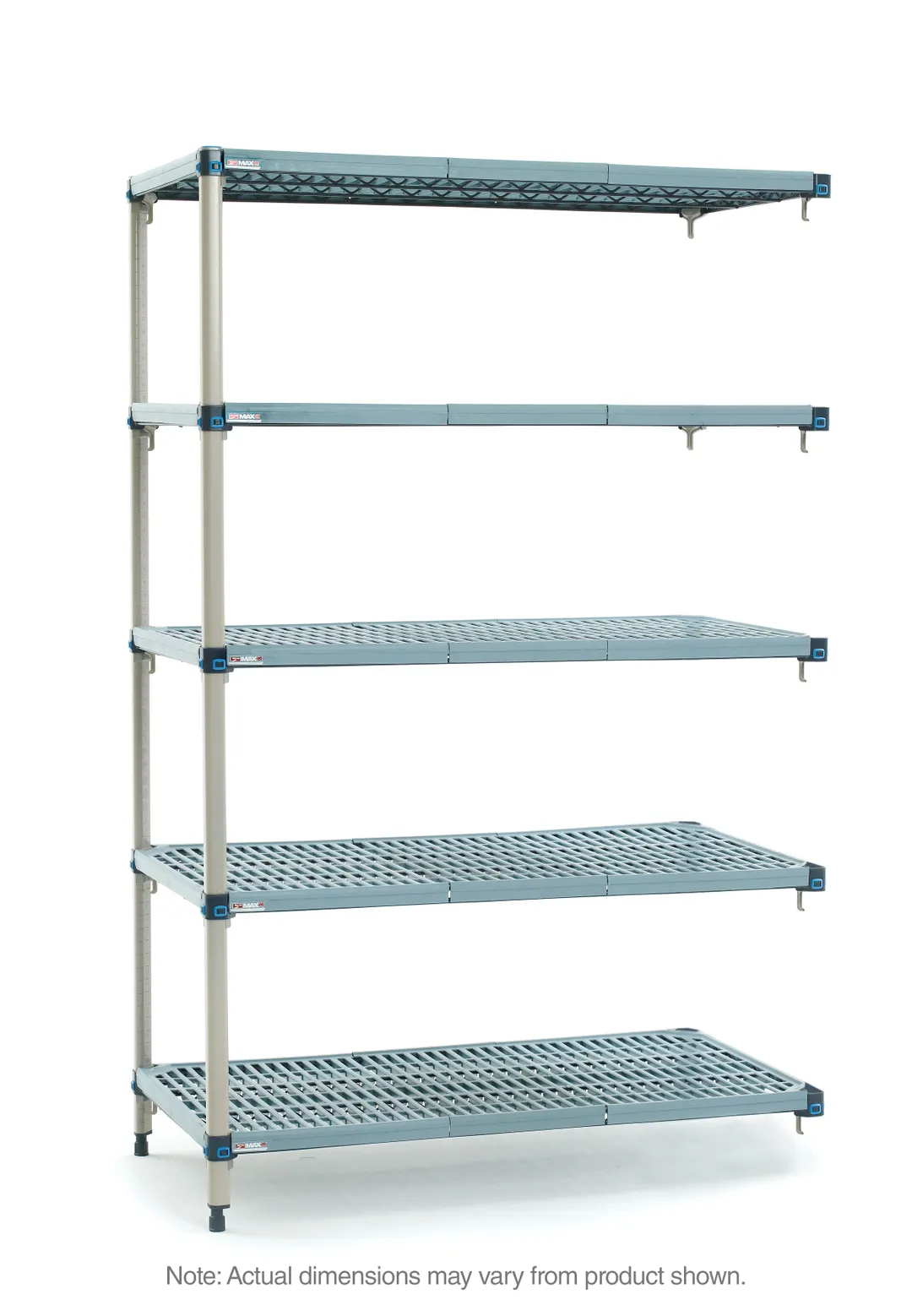 Metro 5AQ317G3 Plastic with Poly Exterior Steel Posts Shelving Unit
