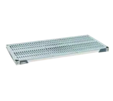 Metro MHP2460G - Dunnage Shelf, 60" x 24" Wire Mesh Deck, Epoxy Gray with Channel Beams, MetroMax i Compatible