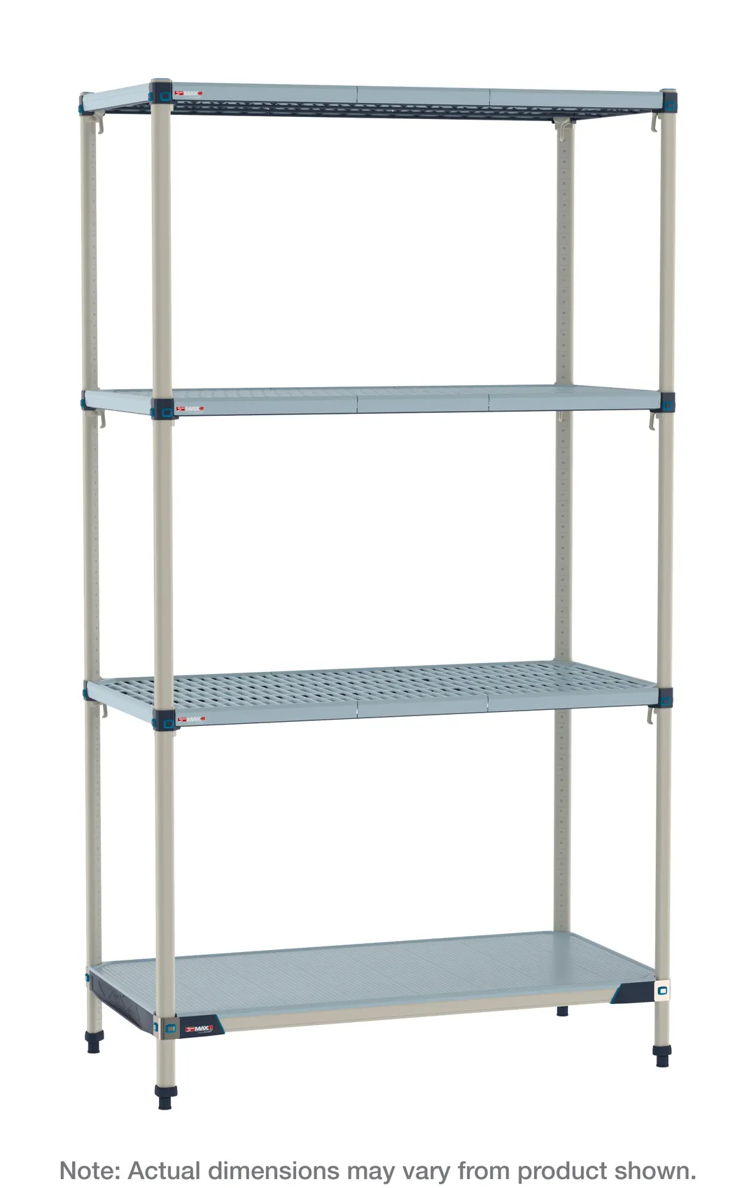 Metro MQ-2454GF-86-S4 All Plastic Shelving Unit