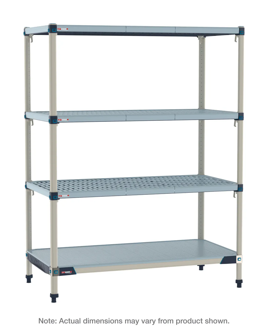 Metro MQ-2460GF-63-S4 All Plastic Shelving Unit