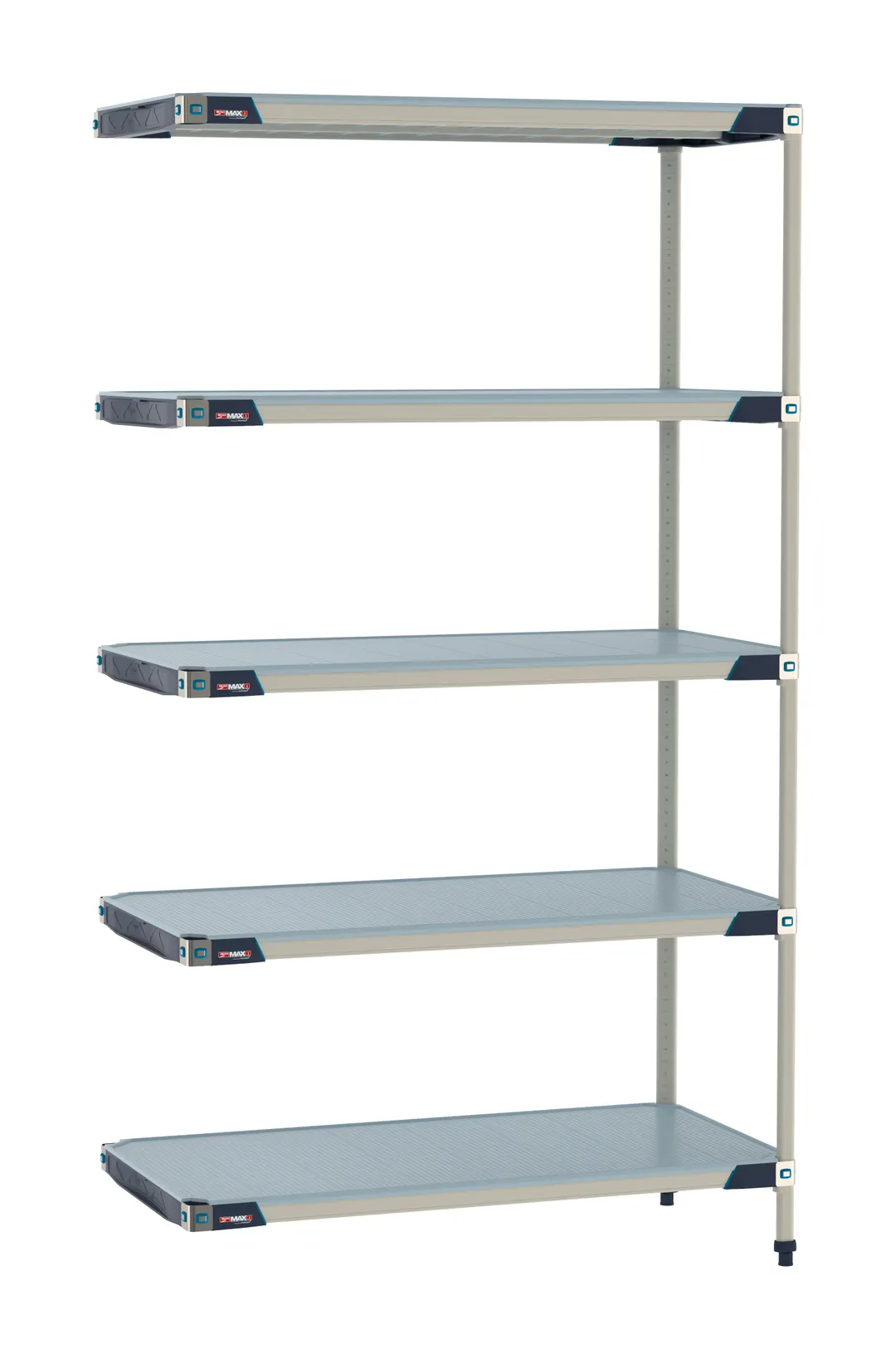 Metro MX-1824F-86-A5 - 5‑Tier Polymer Shelving, 18x24x86 in, 800 lb per shelf, 2000 lb total, NSF