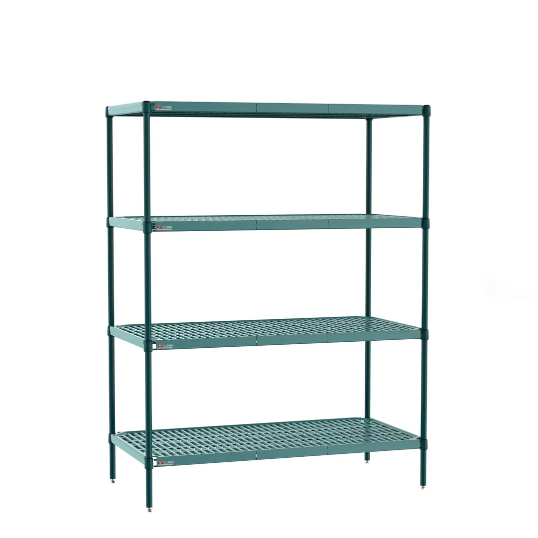 Metro PR-183074K3-S-4 Plastic with Metal Post Shelving Unit