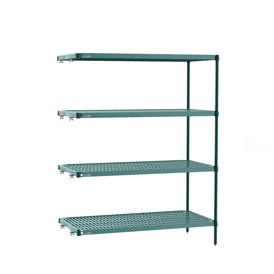 Metro PR-214274K3-A-4 Plastic with Metal Post Shelving Unit