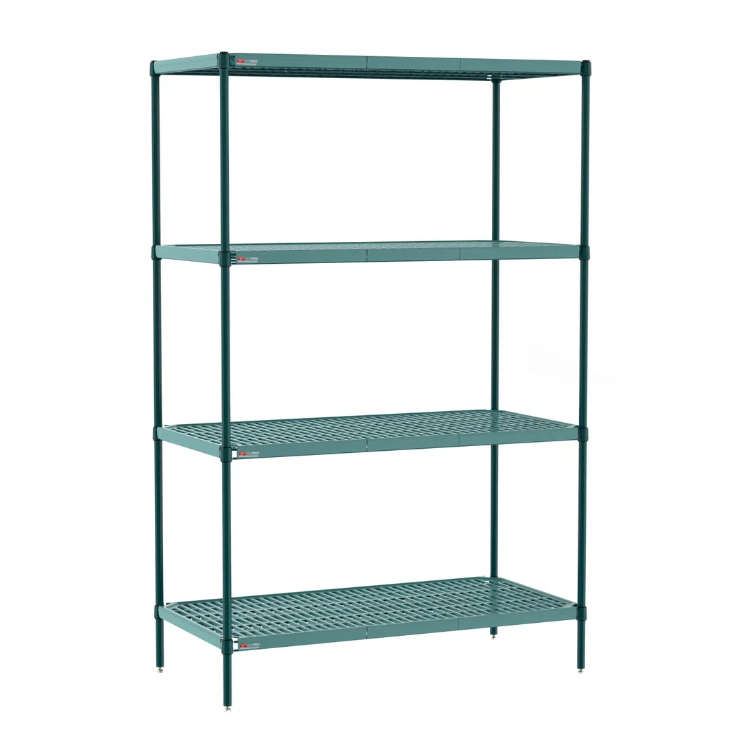Metro PR-247263K3-S-4 Plastic with Metal Post Shelving Unit