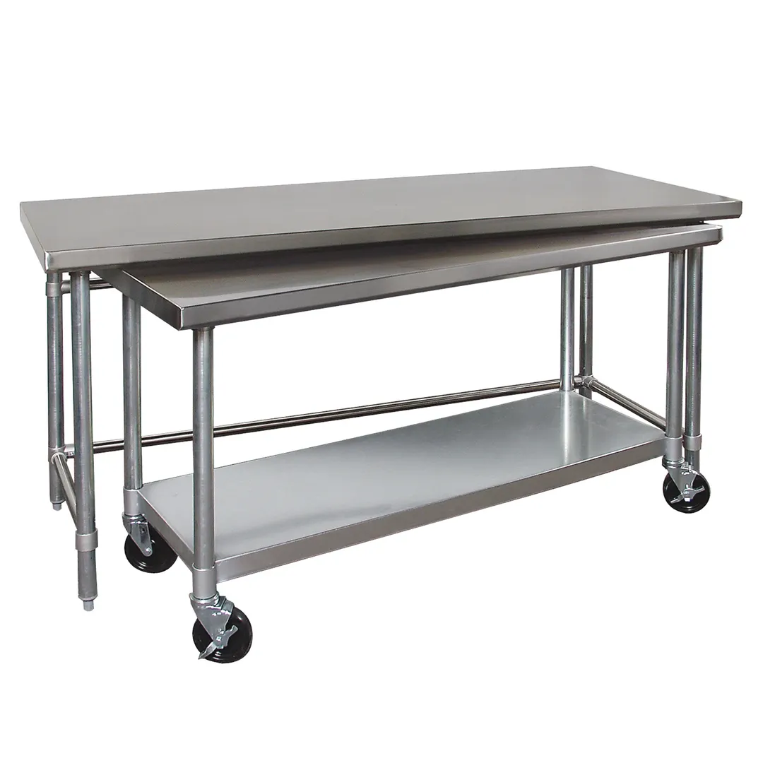 Tarrison TA-NT308472-KIT Stainless Steel Top 73" - 84" Work Table