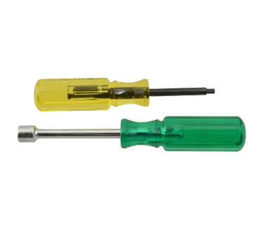 AllPoints 1412183 Mirror Tool Kit - Green/Yellow Set with Socket Nut Driver and Screw Tool - 1/Karat