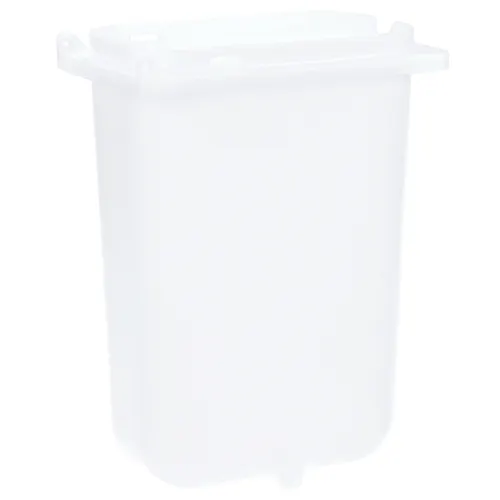 AllPoints 321791 Fountain Jar - 3.5qt 10" Deep White Server #82557, NSF Ice Cream Topping Rail Part