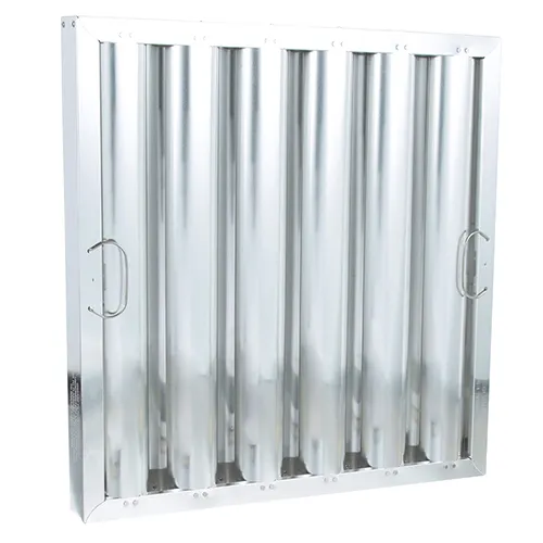 AllPoints 8014115 Exhaust Hood Filter - 20in H x 20in W x 2in D Baffle Aluminum for Commercial Kitchen Hoods