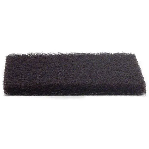 AllPoints 83326 Grill Polishing Pad - 6" x 4", Black, Non‑Slip Surface, Cleaning Tool for Grills
