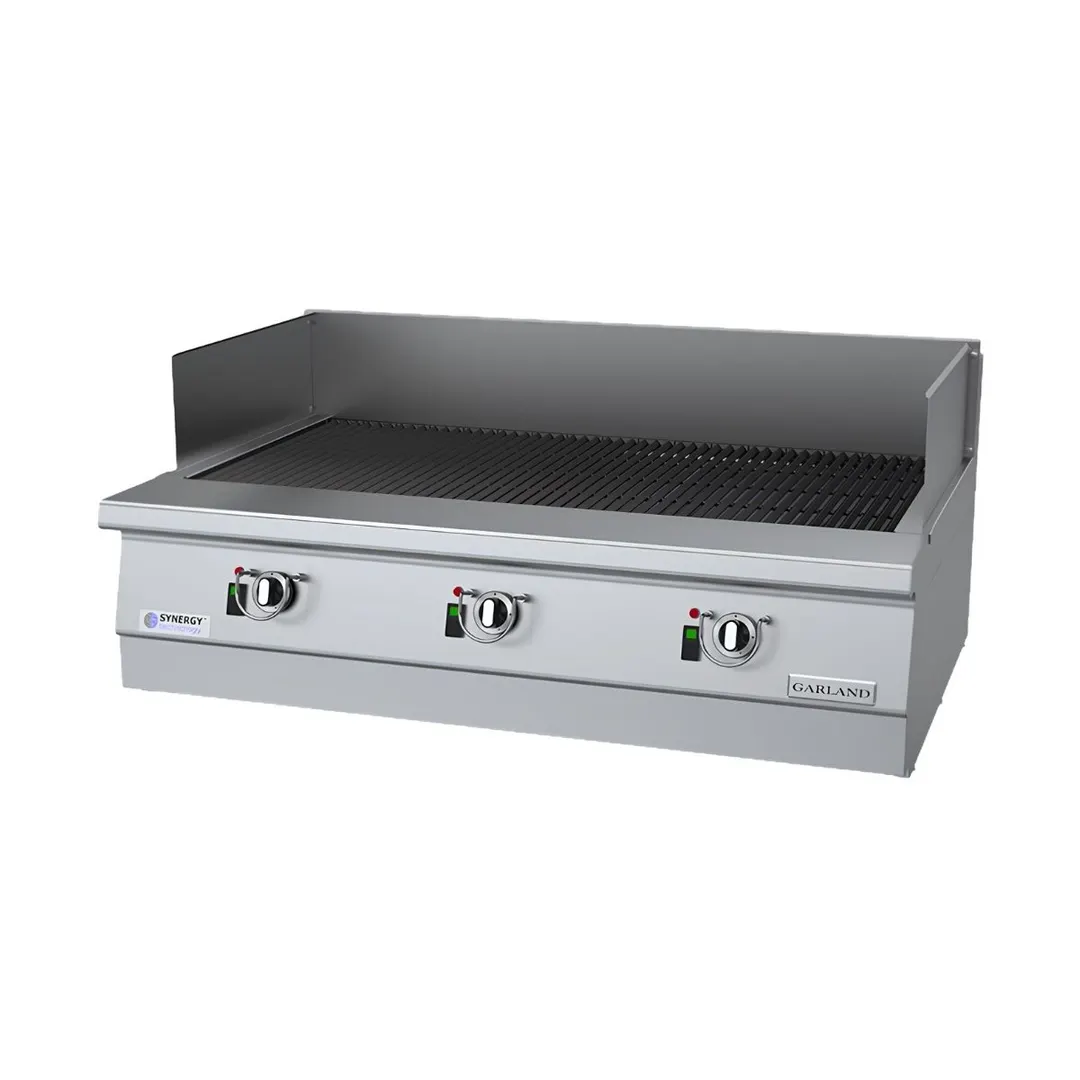 Garland US Range GTXHP48 47" Countertop Gas Ceramic Charbroiler w/ (3) Burners, 81.000 BTU