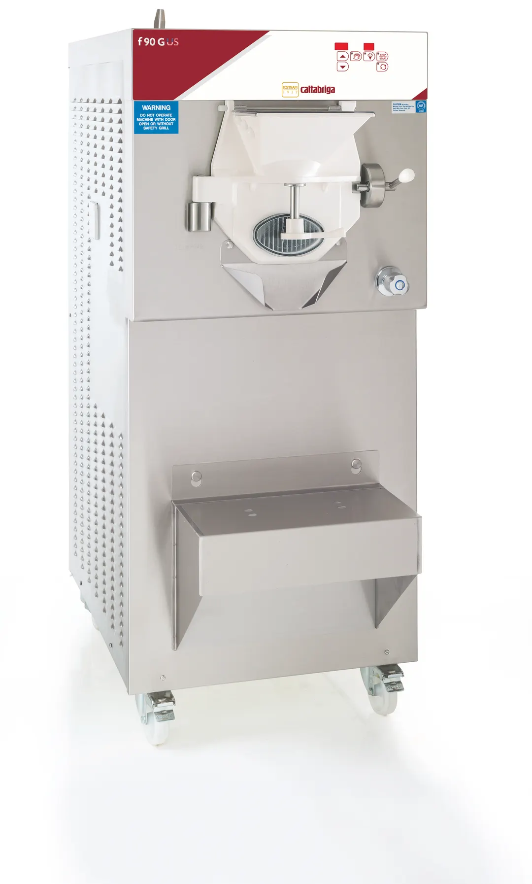 Cattabriga F90 Batch Freezer, 19L Water‑Cooled, Model, 208‑230V UL/NSF