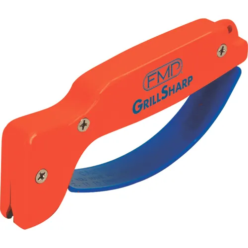 AllPoints 2802311 GrillSharp™ Sharpener, 5-5/8" x 2-3/8" x 5/8", Carbide Guard, Orange Plastic Body